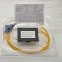 1x4 PLC Divisor óptico 1M ABS Caja con conector SC/UPC Caja Tipo Divisor de fibra