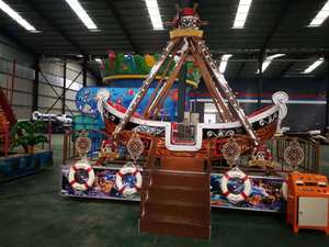 Manège Bateau Pirate Personnalisé 24/40/48 Places en Fibre de Verre Thème Caraïbes Équipement de Parc d'Attractions Extérieur à Sensations Fortes - Product Image 4