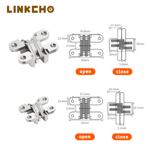 Bán Buôn Kẽm Hợp Kim Vô Hình Giấu Bản Lề Phổ Ba Chiều Ẩn Bản Lề Cho Chéo Ẩn Gấp Nhà Bếp Phòng Ngủ - Product Image 3