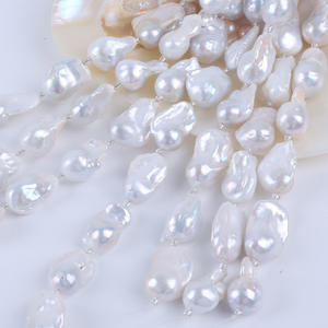 Perlas Sueltas de Agua Dulce Naturales de Zhuji, 18 cm, 13-15 mm, Blancas, Tipo Mars, para Pulseras, Material para Hacer Joyas - Product Image 5