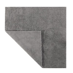 Toalla de microfibra Coral Fleece blanca tejida tipo gofre para limpieza de autos, cocina, vasos y detalles de ventanas de automóviles. - Product Image 1
