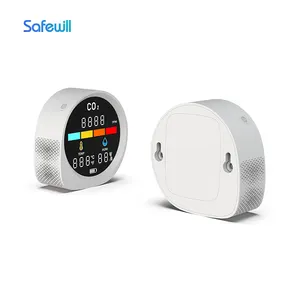 Safewill Hot Selling Wifi Smart Home Tuya Gas Analyzer PM2.5 CO2 Level Monitors Co2 Monitor Air Quality Monitor