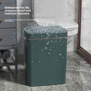 <span class=keywords><strong>Cubo</strong></span> de <span class=keywords><strong>Basura</strong></span> Inteligente con Sensor Automático de Plástico para Oficina, Hotel, Baño, Cocina, 15L/18L, Contenedor de Almacenamiento para Espacios Estrechos con Tapa Grande - Product Image 4