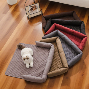 Özel su geçirmez katlanabilir düz renk köpek kapak yatak köşe kanepe araba Boot Mat Pet sıcak uyku yıkanabilir Pet yataklar - Product Image 2