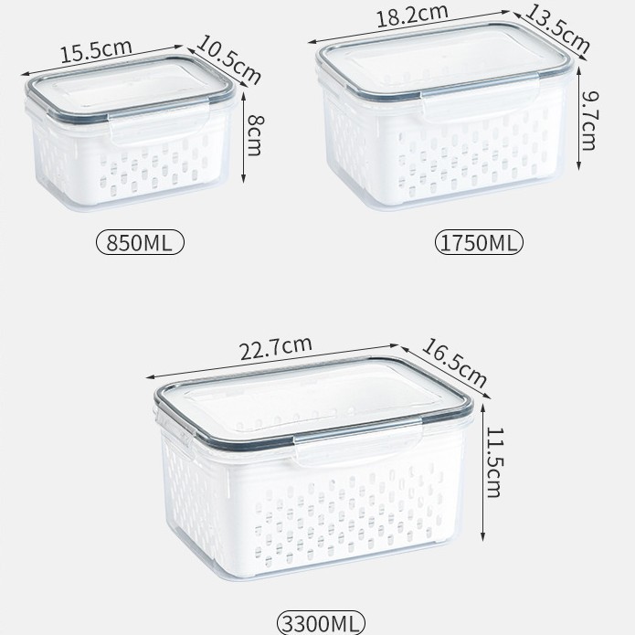Ensemble deux pièces gris (850ML 1750ML)