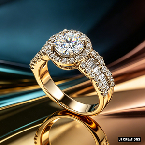 Anillo de Boda Romántico de Oro Sólido de 10K/14K/18K Personalizado con Diamante Redondo de 1ct Cultivado en Laboratorio, Certificado por IGI, Corte Brillante, para Fiestas y Eventos - Product Image 6