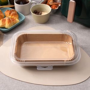 Papel de Hornear Desechable para Freidora de Aire, Grado Alimenticio, 150 Unidades, 8.5''x5.5'', Rectangular, Antiadherente, para Freidora de Aire Doble <span class=keywords><strong>Ninja</strong></span> Foodi - Product Image 4