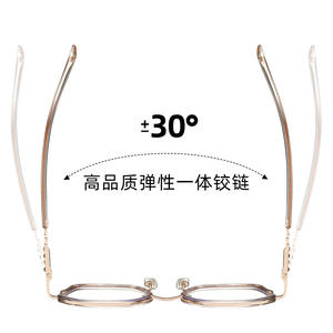 86001 Monturas de Gafas Ovaladas de Metal TR90 con Protección Anti Luz Azul, Montura Completa Unisex, Lentes AC, Origen Taizhou - Product Image 3