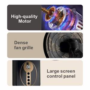 Ventilatore da parete all'ingrosso per fabbriche, 16 pollici, con telecomando, angoli regolabili, ampia copertura, ventilatori a parete per ambienti - Product Image 4