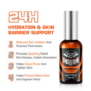 BARBERBATTLE GMPC Organic All Natural Mens Luxury Beard Moisturizer Beard Oil and <strong>Aftershave</strong> Set Repairs Shave-Induced Damage - Product Image 1