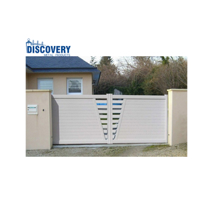 Bán Buôn Hiện Đại Trang Trí Nhôm Đu Cổng Sân Cử<span class=keywords><strong>a</strong></span> Vào Cử<span class=keywords><strong>a</strong></span> Nhôm Slat Cổng Lớn Chính Thiết Kế Cổng - Product Image 5