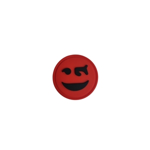 Patch en caoutchouc souple PVC personnalisé avec emoji, 30 mm, à coudre sur vêtements, chapeaux, chaussures - Product Image 3
