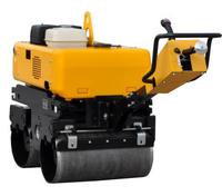 Compacteur vibrant à double tambour autopropulsé ROADWAY avec moteur Honda 13 CV, capacité 5 tonnes pour travaux de construction
