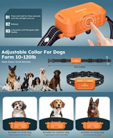2025 Bestseller Wiederaufladbares Wasserdichtes IPX7 Hundetrainingshalsband mit Anti-Bell-Vibrationsfunktion aus Kunststoff