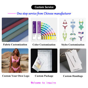 Ds Custom Witte Vrouwen Sexy Ketting <span class=keywords><strong>Bikini</strong></span> Badkleding Badkleding Zomer Effen Badpak Strandkleding - Product Image 3