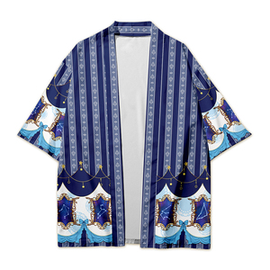 <span class=keywords><strong>Kimono</strong></span> Haori personnalisé professionnel avec impression par sublimation, motif de personnage d'anime, vêtement d'extérieur léger de style folklorique <span class=keywords><strong>japonais</strong></span> - Product Image 2