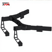 Support d'écran triple haute stabilité pour simulateur de course, support d'écran pour simulateur, prend en charge les écrans incurvés et plats, pas de basculement, cockpit de simulateur