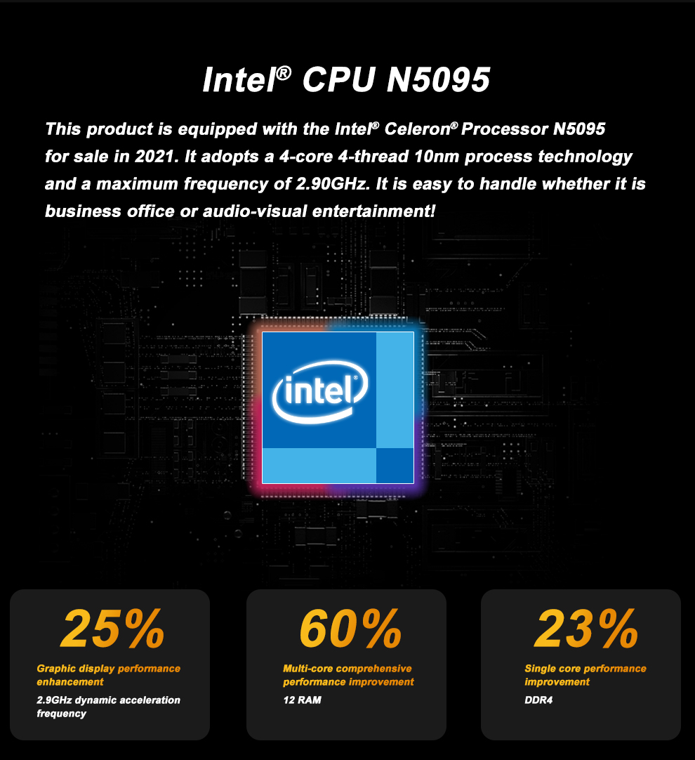 14inch Quad core N5095 Up to 2.9GHz DDR4 12GB IPS Alloy Design Win 10 64bit Cheapest students Education oem computer Laptops