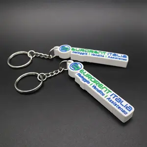 Ring Keychain PVC Custom Logo 2d Soft Pvc Plastic Acrylic Keychain Metal Gift Anime Rubber Key Chain 3D Silicone Rubber PVC Keychain