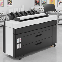 HP DesignJet XL 3800 A0 高速 36 英寸生产型打印机，带扫描仪，多功能图形绘图仪，99M 切割长度