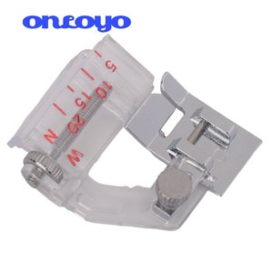Pied presseur ajustable pour la pose de ruban biais, compatible avec Singer, Brother et la plupart des machines à coudre à tige basse, accessoires pour machines à coudre. - Product Image 5