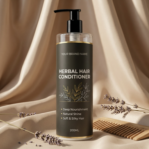 Après-shampoing Liquide Cosmétique Herbal Nourrissant en Profondeur Anti-Frisottis à l'Huile de Coco et Extrait d'Aloe Vera pour Tous Types de Cheveux - Product Image 2