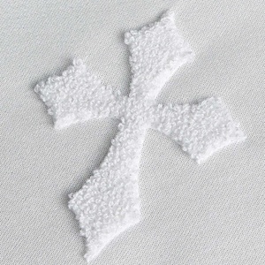 Sweat à capuche personnalisé en coton épais 450 g/m² avec motif croisé en relief, style streetwear, coupe oversize à épaules tombantes et coupe carrée, 100 % coton pour homme - Product Image 3