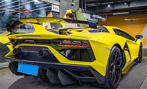 Kit de carrosserie de pare-chocs arrière en fibre de carbone sèche de style <span class=keywords><strong>SVJ</strong></span> pour <span class=keywords><strong>Lamborghini</strong></span> <span class=keywords><strong>Aventador</strong></span> LP700 LP720 LP750 2011-2015 - Product Image 4