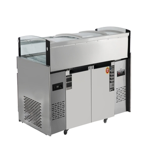 Nhà máy tùy chỉnh thép không gỉ Băng bảng để hiển thị tươi-Giữ đông lạnh hải sản Cá thức ăn nhanh thiết bị làm lạnh - Product Image 4