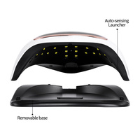 Lampe à ongles LED UV 168W-Séchoir professionnel. 42 perles LED, écran LCD, parfait pour l'art des ongles à la maison.
