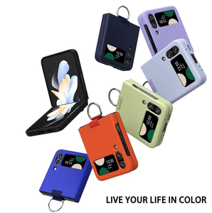 เคสโทรศัพท์หรูหราทนทานสำหรับ Samsung <span class=keywords><strong>Z</strong></span> <span class=keywords><strong>Flip</strong></span> 6 5 4 <span class=keywords><strong>3</strong></span> แบบพับ<span class=keywords><strong>ได้</strong></span> พร้อมห่วงคล้องนิ้ว ดีไซน์ทันสมัย ป้องกันแรงกระแทก - Product Image 2