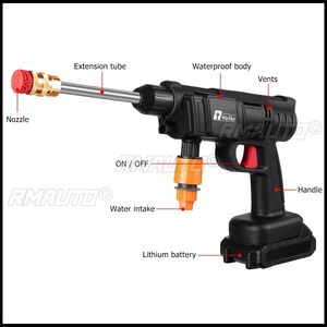 45Bar Cordless High Pressure <b>Car</b> Washer Spray Water Gun Portable Electric <b>Car</b> Wash Pressure Cleaning Garden Watering <b>Machine</b> - Product Image 5