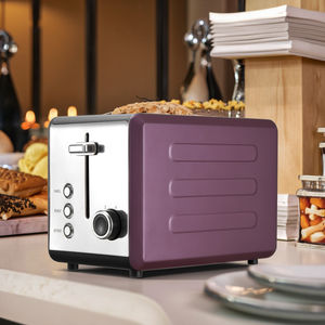 Ousheng, 2 rebanadas, cubierta de plástico para el hogar, <span class=keywords><strong>tostadora</strong></span> eléctrica con ranuras extra anchas y control electrónico variable de dorado - Product Image 4