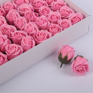Têtes de fleurs de savon en forme de rose à trois couches, roses éternelles artificielles, matériaux pour la création de bouquets et de boîtes cadeaux pour la Saint-Valentin - Product Image 5