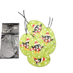 CMYK Colorful Printing Different Designs Christmas Paper Tags Christmas Tags Christmas Gift Hanging Tags with String