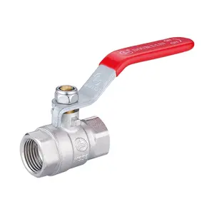 Brass Ball Valve Full Flow Double Female Long Handle PN25