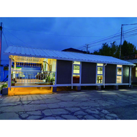 Villa moderne préfabriquée en acier léger prêt à l'emploi de 40 pieds 20 pieds Maison en conteneur extensible de 2 3 4 5 chambres à coucher à vendre Maison mobile