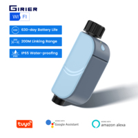 Controlador de Riego Automático GIRIER Tuya WiFi, Temporizador de Agua Inteligente Programable para Jardines y Céspedes