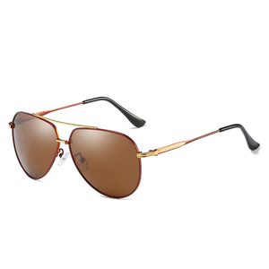 Gafas de Sol Polarizadas UV400 de Metal para Hombre, Diseño Italiano de Alta Calidad 2022, Estilo Deportivo Personalizado - Product Image 3