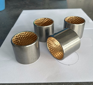 JFB شركة مصنعة للجلبة ثنائية المعدن بطانات معدنية مزدوجة ملفوفة مع فتحات زيت أخدود لجرار الشاحنات حفارة السيارات - Product Image 6