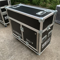 Contrôleur TV DJ personnalisé boîtier de route amplificateur mélangeur boîtier de vol avec niche et roues pour midas m32