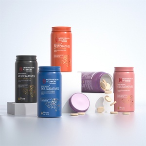 Bouteille en aluminium de qualité alimentaire, emballage pour vitamines, emballage pour compléments alimentaires, bocal en aluminium pour capsules, bouteille en métal - Product Image 3