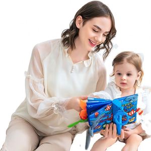 JOLLYBABY Tails, Juguetes Educativos para Bebés, <span class=keywords><strong>Libro</strong></span> <span class=keywords><strong>de</strong></span> Tela Suave con Música, <span class=keywords><strong>Libro</strong></span> <span class=keywords><strong>Musical</strong></span> con Logotipo Personalizado, Animales <span class=keywords><strong>de</strong></span> Granja - Product Image 1