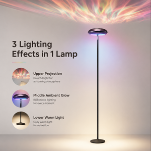 Lámpara de Pie RGBIC Basic de 1500lm, Lámpara de Esquina LED Compatible con SmartThings, Alexa y Matter, Sincronización <span class=keywords><strong>Musical</strong></span>, 16 Millones de Colores DIY - Product Image 1