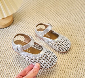 <span class=keywords><strong>Sandalias</strong></span> de bebé de ganchillo para niñas 2025, zapatos de verano con diadema de punto para niños pequeños, zapatos de playa de tejido abierto para niñas de estilo coreano - Product Image 3