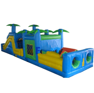Château gonflable pour enfants de qualité supérieure, parcours d'obstacles extérieur, jouets fantaisie, avec certification CE, matériau PVC pour enfants - Product Image 5