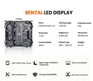 Высококачественный 8K P3.91 арендный LED-дисплей с защитой от воды IP65, HDR10+, яркостью 4500 кд/м² для спортивных мероприятий и фан-зон - Product Image 5