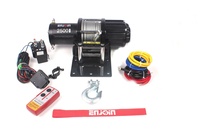 Treuil électrique télécommandé ENJOIN EJTX-4000 4000lbs 12V pour VTT/UTV avec moteur à câble en acier inoxydable, certifié SGS-CE, noir