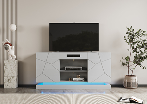 <span class=keywords><strong>Mobile</strong></span> <span class=keywords><strong>TV</strong></span> Moderno in Legno con Ripiano per Audio e Video, <span class=keywords><strong>Arredamento</strong></span> per Soggiorno con Spazio di Archiviazione per Appartamenti - Product Image 5