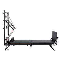 Lit de Pilates pliable de qualité professionnelle avec demi-tournebiquette réglable, planche de saut, ressorts multi-résistance et hamac de yoga aérien